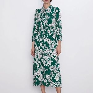 Zara Floral Shirt Dress